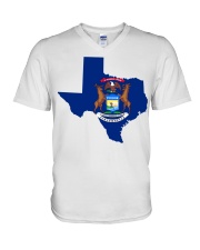 MIchigander Or Texan V-Neck T-Shirt thumbnail