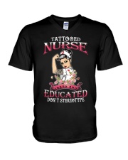 Tatooed nurse091720-D-719-v2 V-Neck T-Shirt tile