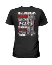 Real Americans Stand For The Flag Ladies T-Shirt tile