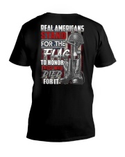 Real Americans Stand For The Flag V-Neck T-Shirt tile