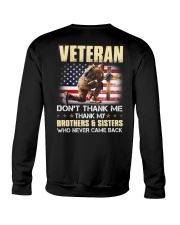 Veteran Thank My Brothers And Sisters Crewneck Sweatshirt tile