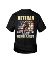 Veteran Thank My Brothers And Sisters Youth T-Shirt tile
