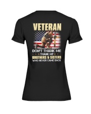 Veteran Thank My Brothers And Sisters Premium Fit Ladies Tee tile