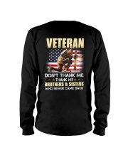 Veteran Thank My Brothers And Sisters Long Sleeve Tee tile