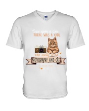 Photography And Cats V-Neck T-Shirt tile