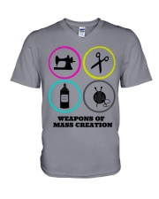 Weapons Of Mass Creation V-Neck T-Shirt tile