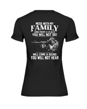 Mess With My Family Premium Fit Ladies Tee tile