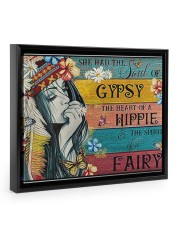 The Heart Of A Hippie 14x11 Black Floating Framed Canvas Prints thumbnail