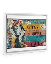 The Heart Of A Hippie 14x11 White Floating Framed Canvas Prints thumbnail