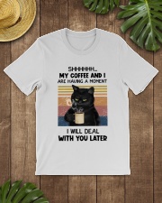 Shhhhh My Coffee And I Classic T-Shirt lifestyle-mens-crewneck-front-18