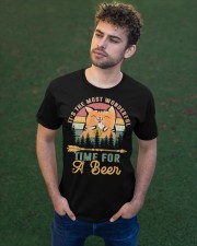 It's The Most Wonderful - Time For A Beer Classic T-Shirt apparel-classic-tshirt-lifestyle-front-43