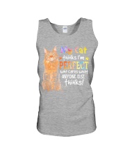 My Cat Thinks I'm Perfect Unisex Tank tile