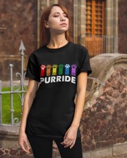 Purride Rainbow Paw LGBT Classic T-Shirt apparel-classic-tshirt-lifestyle-06
