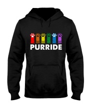 Purride Rainbow Paw LGBT Hooded Sweatshirt tile