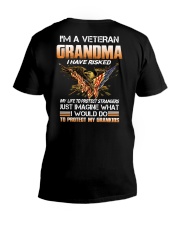 I'm A Veteran Grandma V-Neck T-Shirt tile