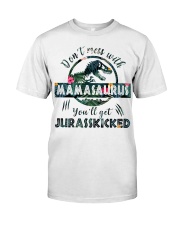 Don't mess with Mamasaurus Classic T-Shirt front