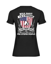 Walk Away I'm A Veteran Premium Fit Ladies Tee tile