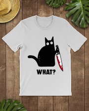Murderous Cat With Knife Classic T-Shirt lifestyle-mens-crewneck-front-18