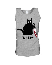 Murderous Cat With Knife Unisex Tank tile
