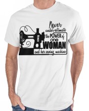 Woman Sewing Classic T-Shirt apparel-classic-tshirt-lifestyle-front-179