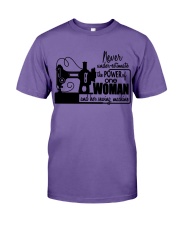 Woman Sewing Premium Fit Mens Tee tile