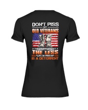 Dont Piss Off Old Veterans Premium Fit Ladies Tee tile