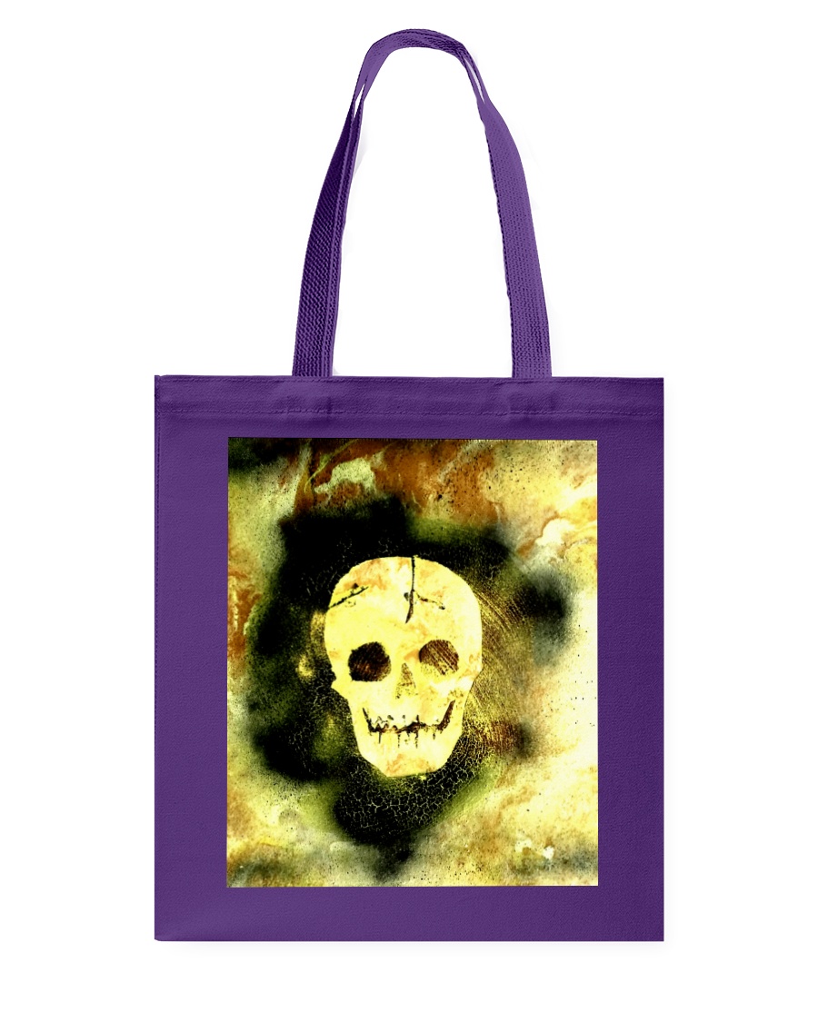 Skull in Neon Yellow Gift Idea Tote Bag