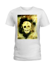 Skull in Neon Yellow Gift Idea Ladies T-Shirt thumbnail