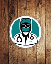 Melanin Doc Magnet Circle Magnet aos-magnets-round-front-lifestyle-2