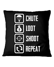 Chute Loot Shoot Repeat Square Pillowcase thumbnail