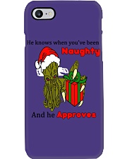 HE KNOWS WHEN YOU'RE BEEN NAUGHTY AND HE APPROVES Phone Case tile