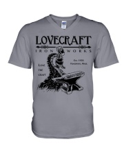 LOVECRAFT IRON WORKS  V-Neck T-Shirt tile