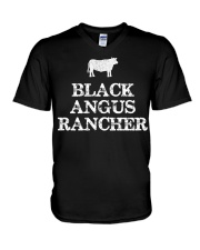 Black Angus Rancher Shirt Cattle V-Neck T-Shirt thumbnail