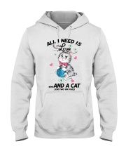 All I Need Is Love And A Cat Hooded Sweatshirt tile