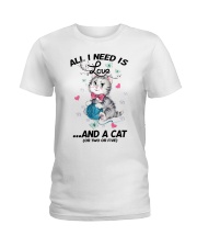 All I Need Is Love And A Cat Ladies T-Shirt tile