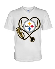 Nurse Steeles V-Neck T-Shirt tile