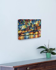 102 SOLD: VALLETTA PAINTING PANORAMIC VIEW 14x11 Gallery Wrapped Canvas Prints aos-canvas-pgw-14x11-lifestyle-front-01