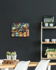 102 SOLD: VALLETTA PAINTING PANORAMIC VIEW 14x11 Gallery Wrapped Canvas Prints aos-canvas-pgw-14x11-lifestyle-front-04