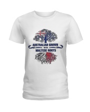 89 SOLD - AUSTRALIAN GROWN WITH MALTESE ROOTS Ladies T-Shirt thumbnail