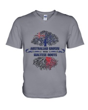89 SOLD - AUSTRALIAN GROWN WITH MALTESE ROOTS V-Neck T-Shirt thumbnail