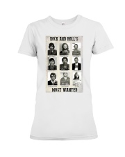 Rock and Roll's Most Wanted - Part I Premium Fit Ladies Tee tile