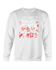 Horror Movies Beer Crewneck Sweatshirt tile