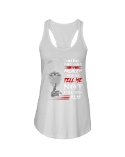 if you got a problem with me Ladies Flowy Tank tile