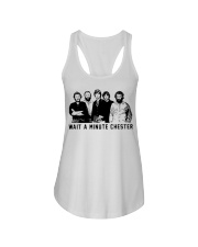 wait a minute chester Ladies Flowy Tank tile