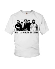wait a minute chester Youth T-Shirt tile