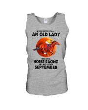 09 horse racing olwm Unisex Tank tile