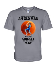 05 cricket olm V-Neck T-Shirt tile