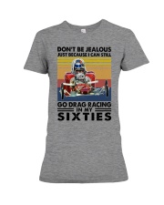 don't be jealous drag racing Premium Fit Ladies Tee tile