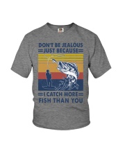 DON'T BE JEALOUS FISHING Youth T-Shirt tile