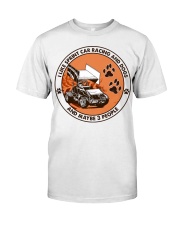 i like dog sprint car racing Premium Fit Mens Tee tile